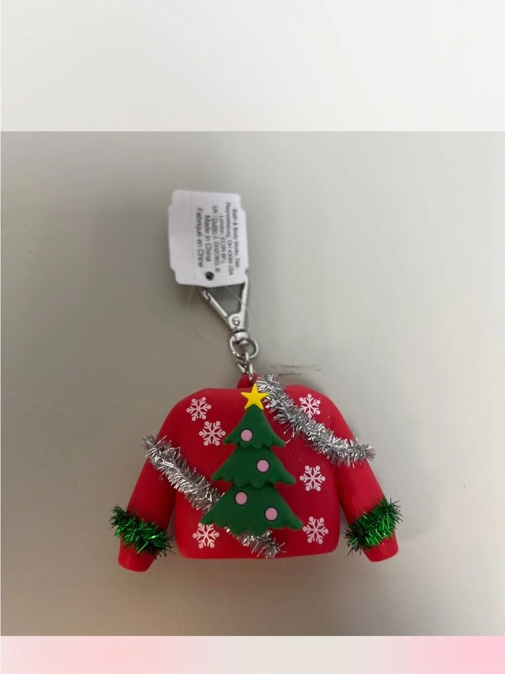 Brand new with tags Bath & Body Works Red Christmas Sweater germ x holder